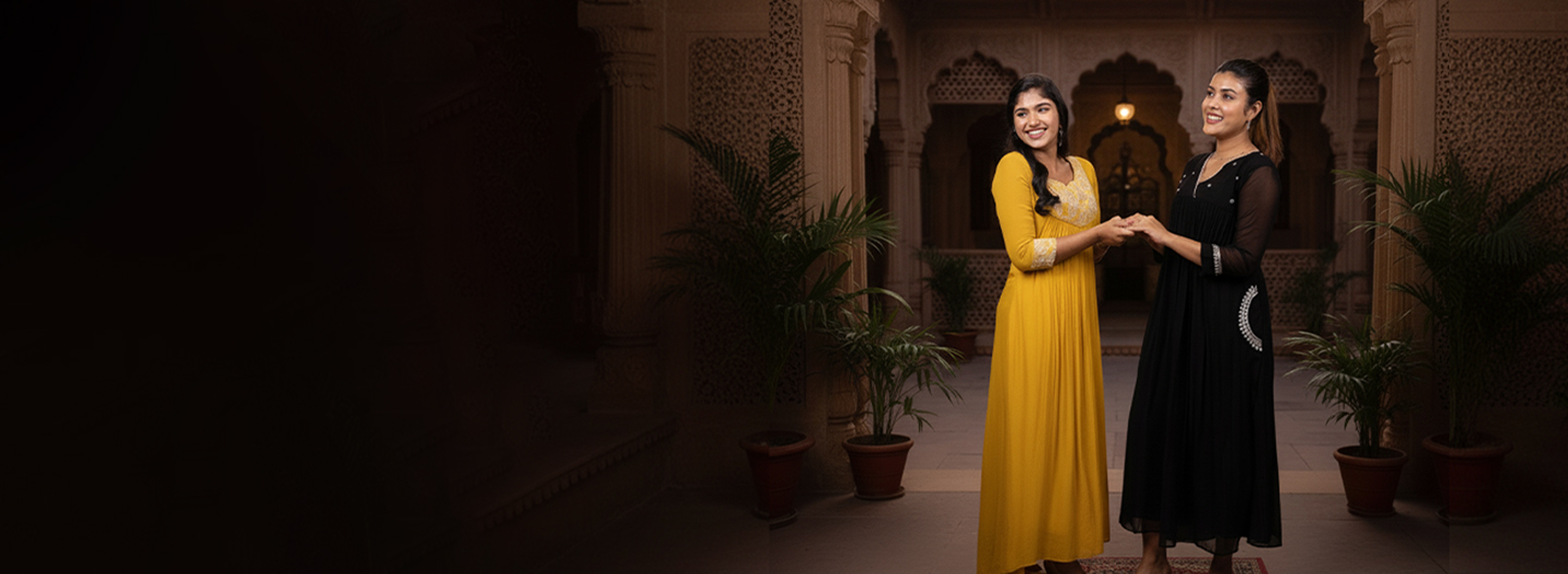 Handcrafted embellished silk ethnic wear and traditional Indian fashion